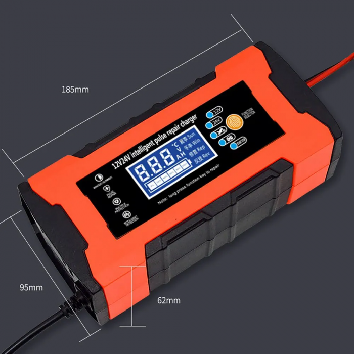 Зарядное устройство для автомобильного аккумулятора, 12V / 24V