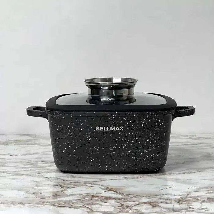 Набор посуды на 7 предметов , Bellmax Cookware Set BM-132,  чёрная